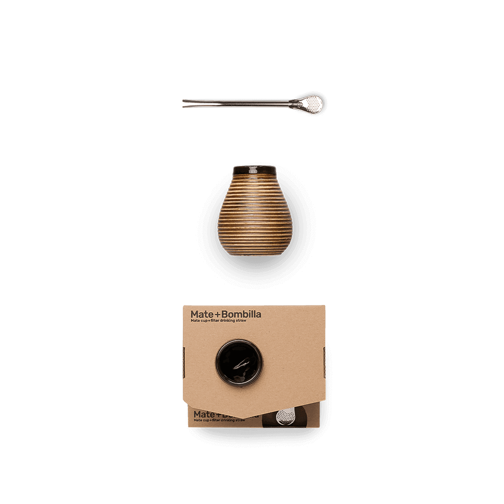 Kalbasse keramik + edelstahl Bombilla