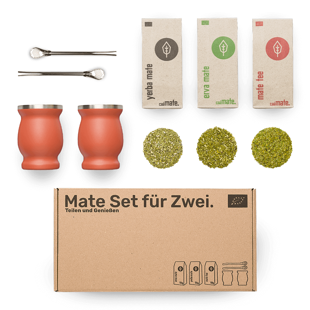 Mate Set für 2 Edelstahl