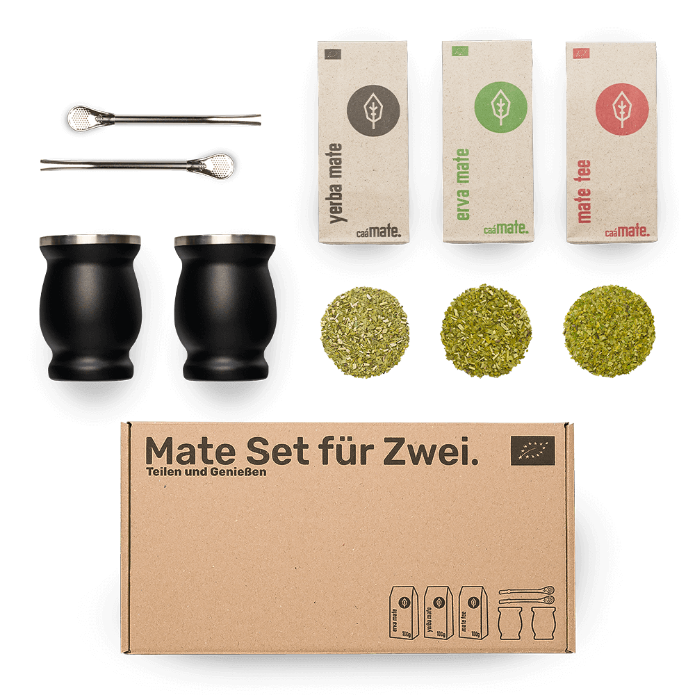 Mate Set für 2 Edelstahl